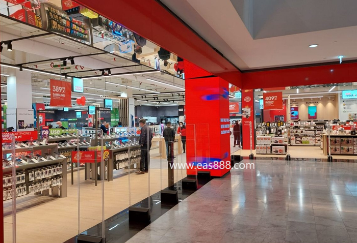 Worten电子商品连锁商场安装立方美射频防盗器