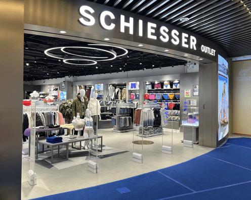 Schiesser舒雅内衣品牌店安装立方美商超防盗器